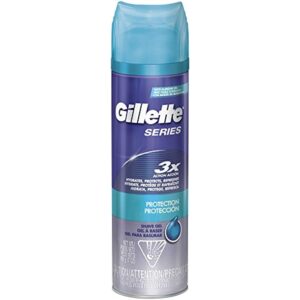 2 Pack Gillette Series 3X Action Shave Gel, Protection, 7 Ounce