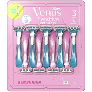 Gillette Venus Sensitive Disposable Razors 12 Count
