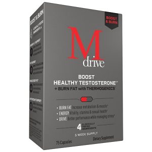 Mdrive Boost and Burn Testosterone Booster 75 Capsules Exp 12/22