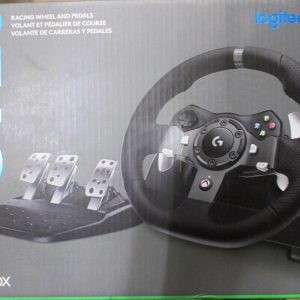 Logitech G920 Driving Force Racing Wheel and Floor Pedals Black for XBOX