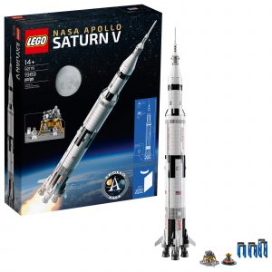 LEGO Ideas NASA Apollo Saturn V 92176 Outer Space Model Rocket Kit (1969 Pieces)