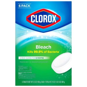 1 Pack of 6 Tablets Clorox Automatic Toilet Bowl Cleaner